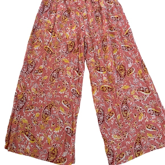 We Love Fashion Floral Wide Leg Flowy Stretchy Pants Size 2XL - Picture 11 of 16
